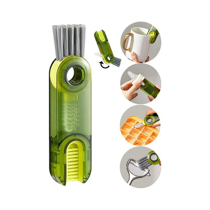 3 in 1 Multipurpose Bottle Gap Cleaner Brush Cup Crevice Water Bottle Cleaner Brush
