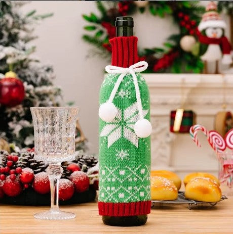 Christmas Wine Bottle Covers