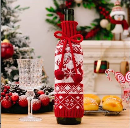 Christmas Wine Bottle Covers