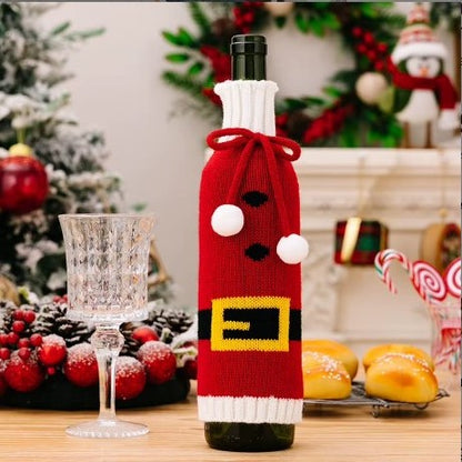 Christmas Wine Bottle Covers
