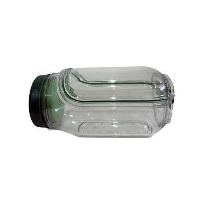 Eating Salad Container with Built-in Plastic Salad Storage Jar