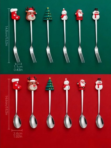 Silver Christmas Set – 6 Piece