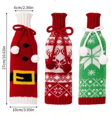 Christmas Wine Bottle Covers