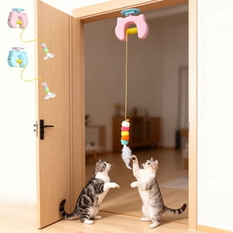 Eco Friendly Electric Pet Toy Feather Yo Yo Hanging Door