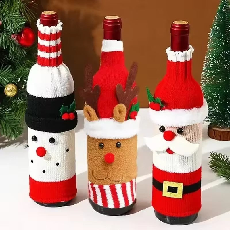 Christmas Wine Bottle Covers