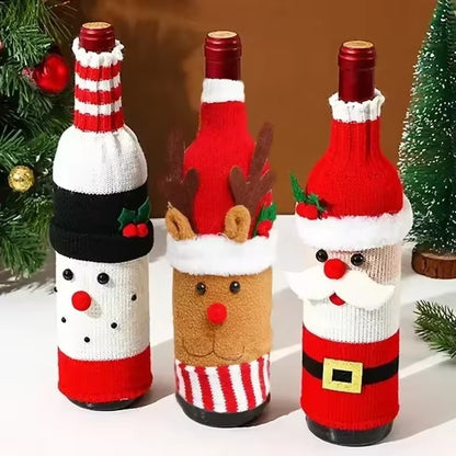 Christmas Wine Bottle Covers