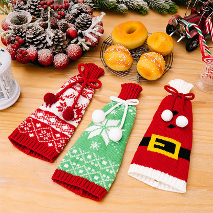 Christmas Wine Bottle Covers