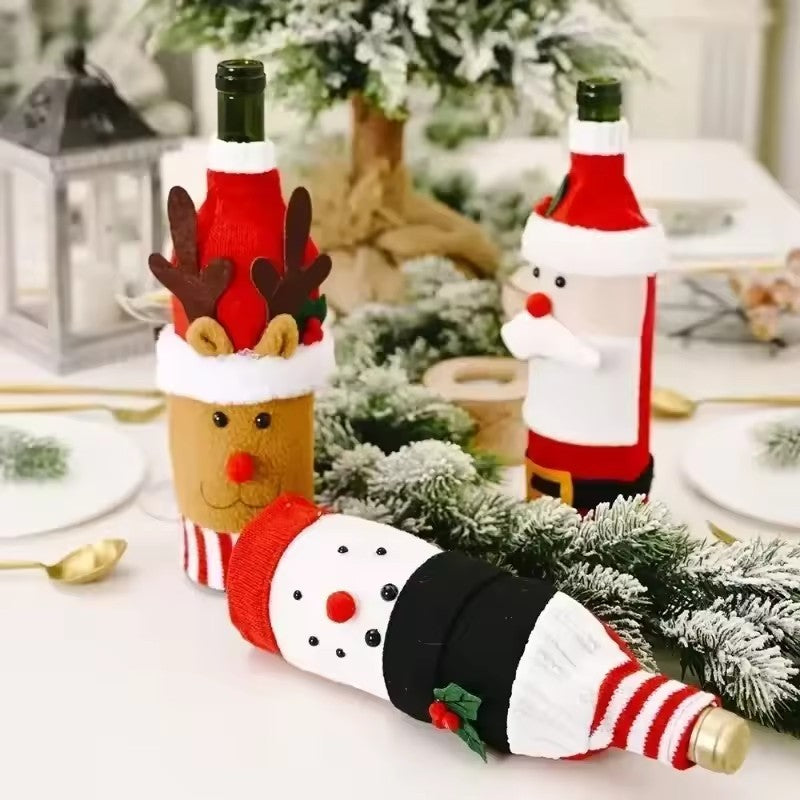 Christmas Wine Bottle Covers