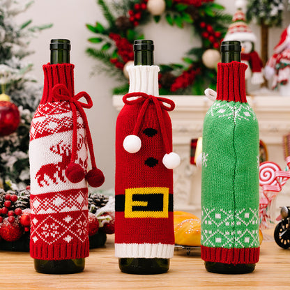 Christmas Wine Bottle Covers