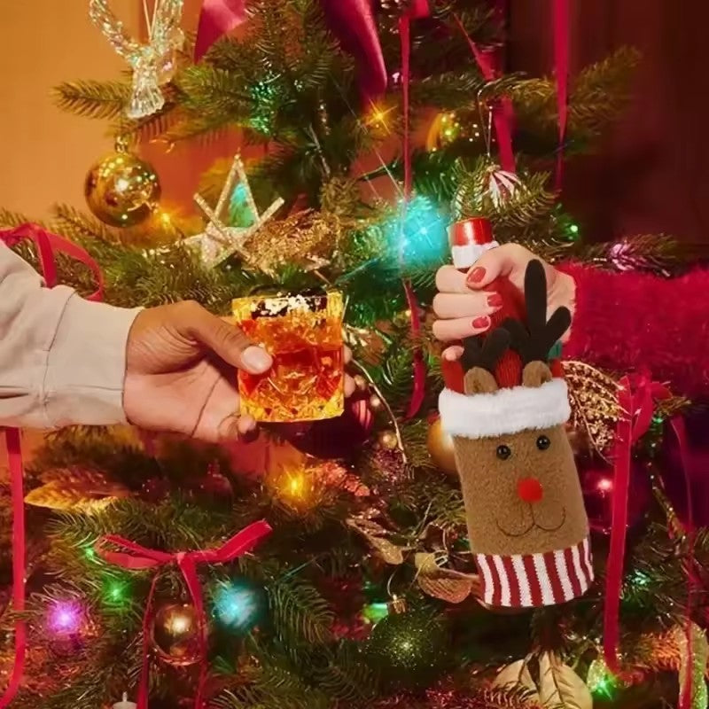 Christmas Wine Bottle Covers
