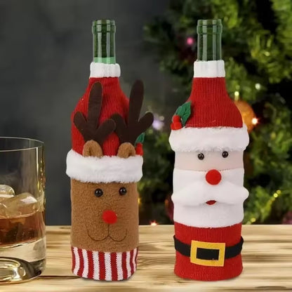 Christmas Wine Bottle Covers