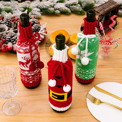 Christmas Wine Bottle Covers