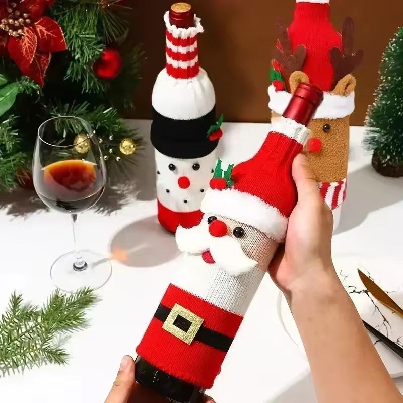 Christmas Wine Bottle Covers