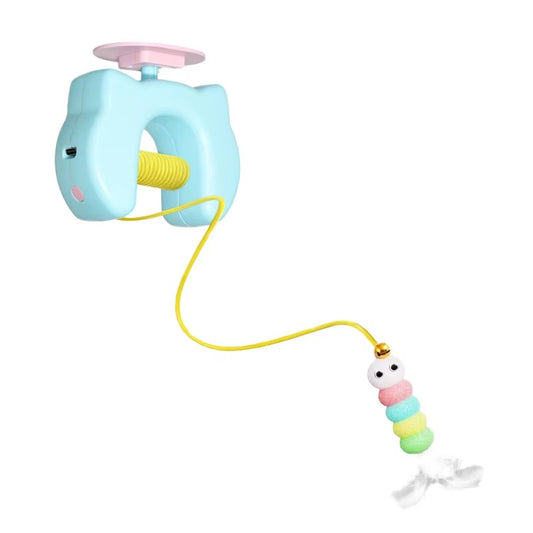 Eco Friendly Electric Pet Toy Feather Yo Yo Hanging Door